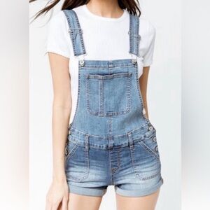 RSQ Denim Short Overalls